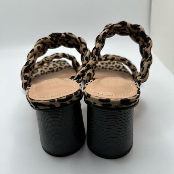 Dunes + CUSHIONAIRE Technology Women's braided Heel Sandal +Memory Foam 6 CHEETA - Picture 4 of 7
